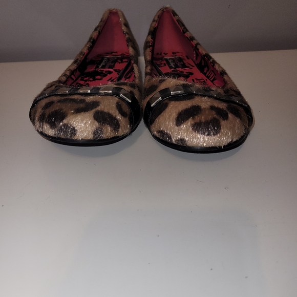 Abbey Dawn by Avril Lavigne MFP Leopard Ballerinas, VGUC, Size 37 - Picture 3 of 10
